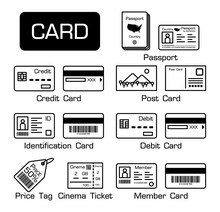 Set Of Electronic Cards And Other Cards .