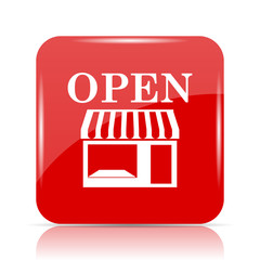 Canvas Print - Open store icon