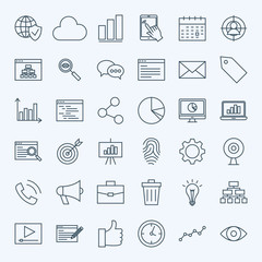 Poster - Line Development Icons