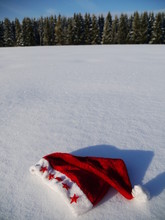Santa Hat In The Snow