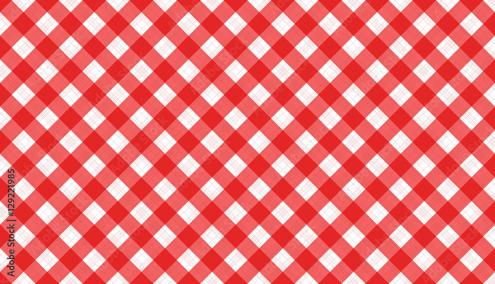 rot-weiß Karo Muster kariert Stock Vector