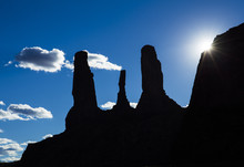 Three Sisters - Monument Valley Navajo Tribal Park, Arizona