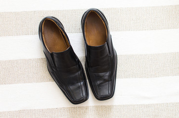 Elegant black shoes ready to dress up