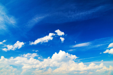 Wall Mural - clouds in the blue sky