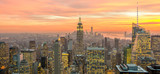Fototapeta Na ścianę - View of New York Manhattan during sunset hours
