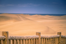 Fence Along The Sand Dunes