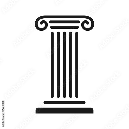 pillar logo. pillar symbol. law icon. Stock Vector Adobe Stock
