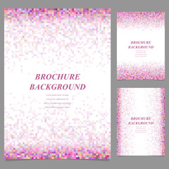 Poster - Geometric square pattern page template set