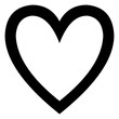 © David Zydd - Minimalistic black heart icon template