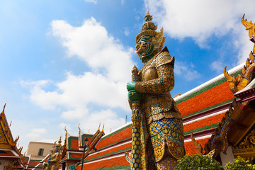 Demon Guardian in Wat Phra Kaew Grand Palace