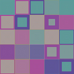 Poster - Colorful square pattern mosaic background design