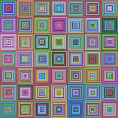 Poster - Colorful square pattern mosaic background design