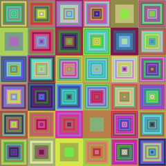 Poster - Colorful square pattern mosaic background design