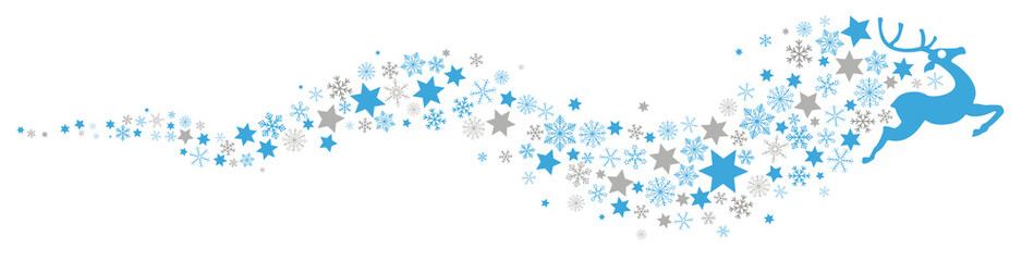 reindeer snowflakes star dust