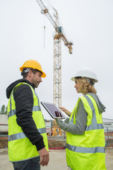 construction worker at construction site