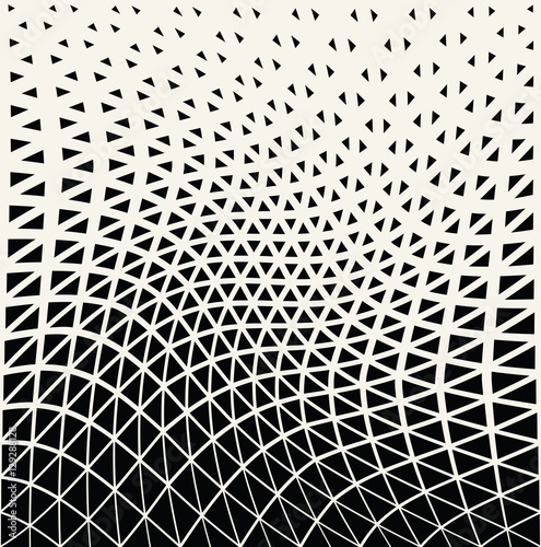 Tapeta ścienna na wymiar Abstract geometric triangle design halftone pattern