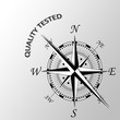 © cstockphotos - illustration of Quality tested written aside compass
