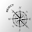 © cstockphotos - Illustration of word reject written aside compass