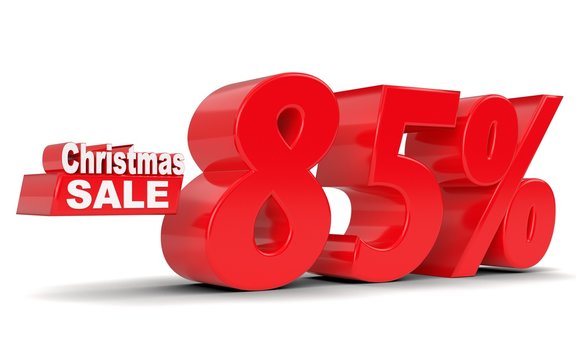 Christmas sale. Discount eighty five percent off