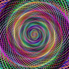 Poster - Computer generated spiral fractal background