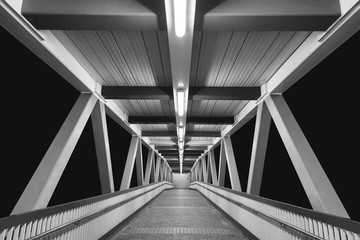 Poster - Modern foot bridge