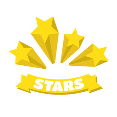 Wall Mural - Stars burst elements