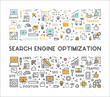 © karpenko_ilia - Vector linear banner for search engine optimization