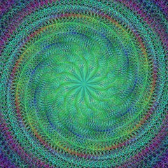 Poster - Abstract spiral fractal design background
