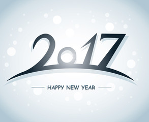 Wall Mural - Happy new year 2017 Text Design vector