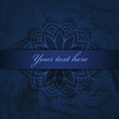 © pravdinal - Blue background with mandala and space for text. Vector template