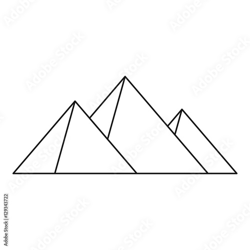 Great Pyramids Icon Outline Illustration Of Geat Pyramids Vector Icon For Web Buy This Stock Vector And Explore Similar Vectors At Adobe Stock Adobe Stock