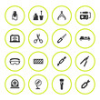 © motorama - Set round icons of manicure