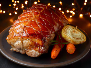 roasted pork and vegetables