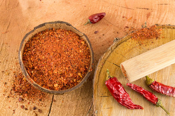 Wall Mural - Cayenne pepper and dried peppers