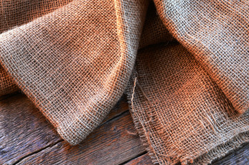 Folded Burlap Fabric