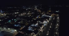 Aerial Night Footage Of St Augustine FL