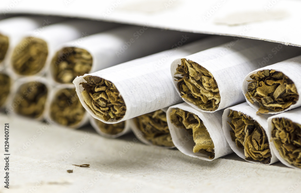 Cigarettes without filter Stock Photo