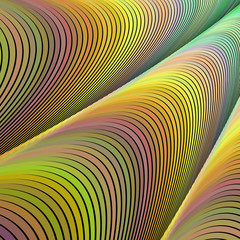 Poster - Abstract vector fractal design background