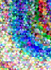 Poster - Abstract triangle tile mosaic background design