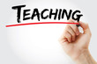 © dizain - Hand writing Teaching with marker, concept background