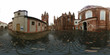 St. Anne's Church and Church of St. Francis and St. Bernard day time 360 vr panorama, Vilnius, Lithuania