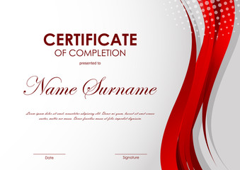 Poster - Certificate of completion template