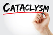 © dizain - Hand writing Cataclysm with marker, concept background