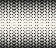 Abstract geometric black and white graphic design print halftone triangle pattern