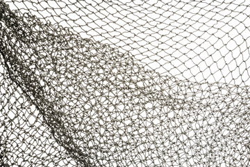 fishing net on a white background