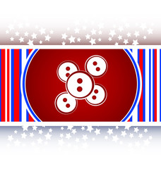 Poster - abstract icon on glossy web button
