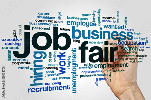 Job Fair Word Cloud Buy This Stock Photo And Explore Similar