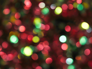 Christmas light bokeh background.