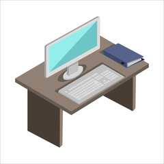 Fototapete - Workplace in Office