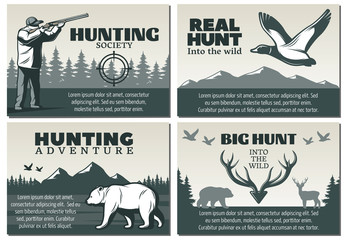 Canvas Print - Hunting Society Design Set